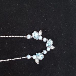 New Touchstone Crystal by Swarovski Blue Necklace